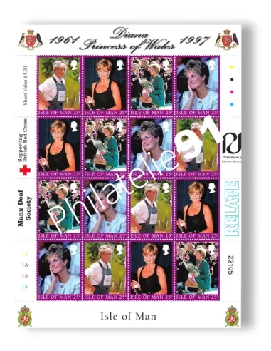 ILE DE MAN, n° 818 à 821 neufs, feuille, collection timbres Europe