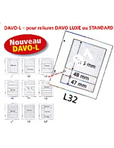 DAVO-L32 - 5 Feuilles