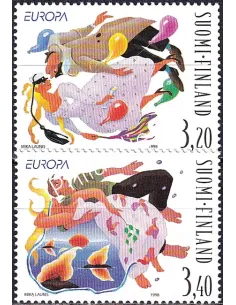 Finlande, n° 1398 à 1399 neufs, collection timbres Europa