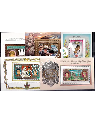 Tous Pays - Lot de Timbres Diana - collection timbres thématiques