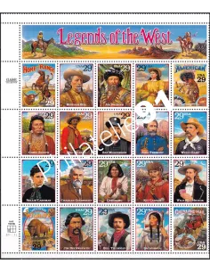 États-Unis, n° 2291 à 2310 neufs, en feuille, collection timbres Monde