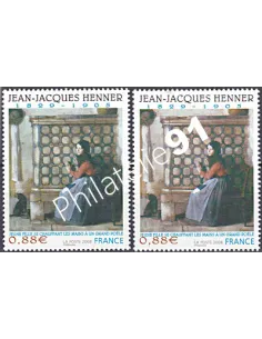 Timbre n° 4286, Henner, variétés timbres de France