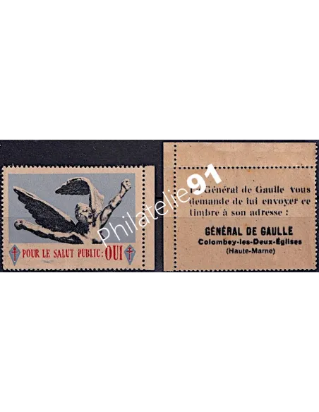 Vignettes Général de Gaulle Timbres France