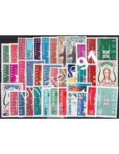 Année complète de timbres EUROPA - Année 1963