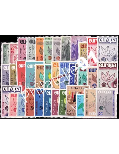 Année complète de timbres EUROPA - Année 1965