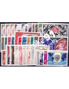 Monaco - Année complète 1969 - timbres Monaco