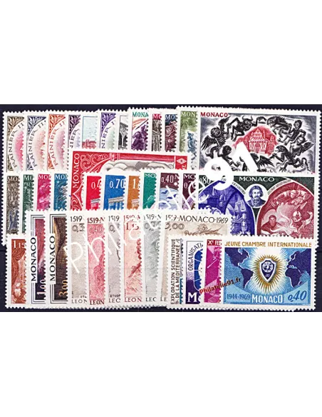 Monaco - Année complète 1969 - timbres Monaco