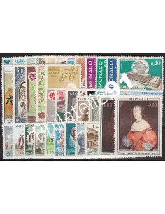 Monaco, Année complète1970, collection timbres Monaco