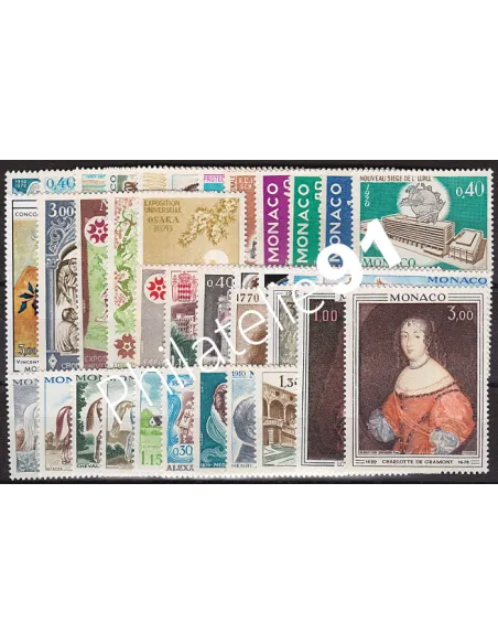 Monaco, Année complète1970, collection timbres Monaco