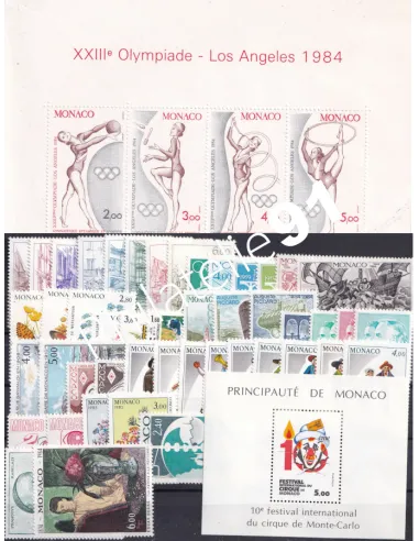 Timbres de Monaco - Année complète 1984 - Neuve**