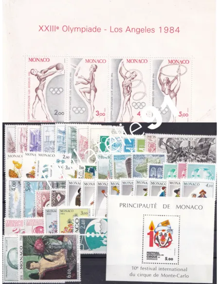 Timbres de Monaco - Année complète 1984 - Neuve**