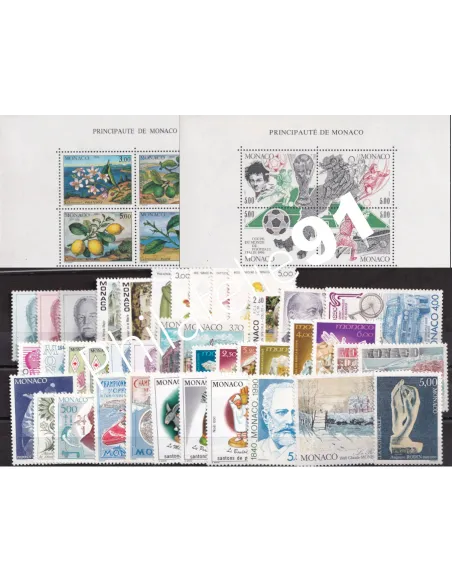 Timbres de Monaco - Année 1990