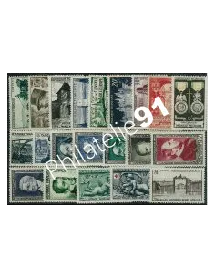 Année complète de timbres de France 1952, collection timbres de France