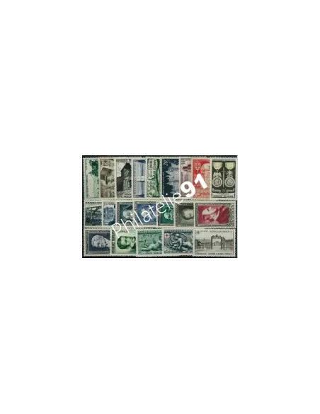Année complète de timbres de France 1952, collection timbres de France