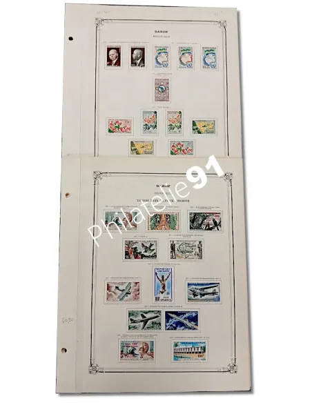 Lot de timbres du Gabon, collection Lot Tous Pays