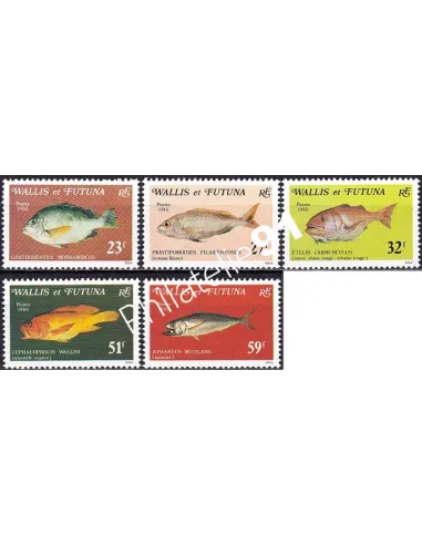 Wallis et Futuna, n° 259 à 263 neufs, timbres Dom-Tom