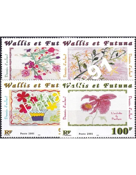 Wallis et Futuna, n° 550 à 553 neufs, timbres Dom-Tom