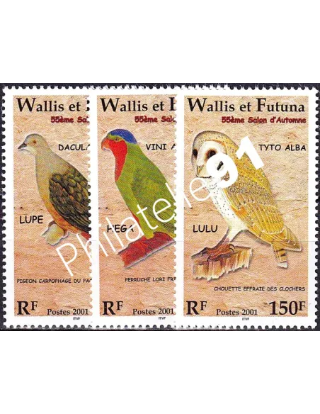 Wallis et Futuna, n° 561 à 563 neufs, timbres Dom-Tom