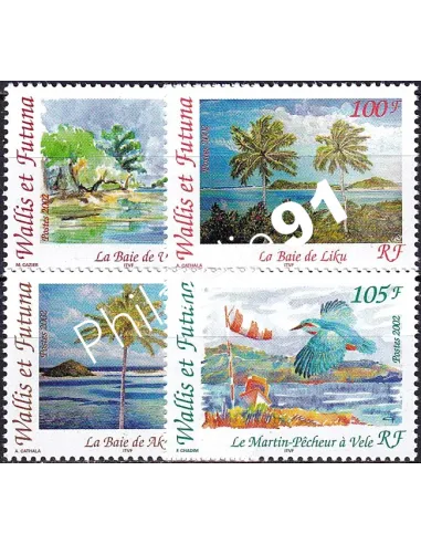Wallis et Futuna, n° 578 à 581 neufs, timbres Dom-Tom