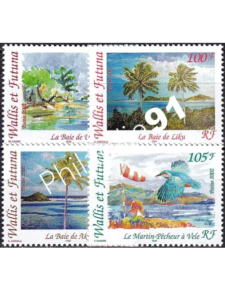Wallis et Futuna, n° 578 à 581 neufs, timbres Dom-Tom