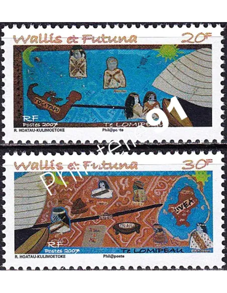 Wallis et Futuna, n° 683 à 684 neufs, timbres Dom-Tom