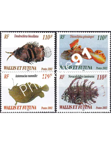 Wallis et Futuna, n° 583 à 586 neufs, timbres Dom-Tom