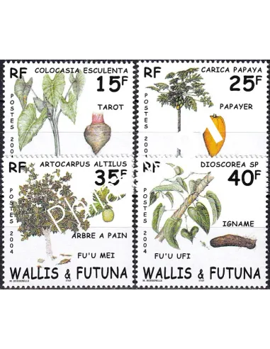 Wallis et Futuna, n° 618 à 621 neufs, timbres Dom-Tom