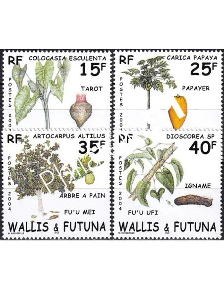 Wallis et Futuna, n° 618 à 621 neufs, timbres Dom-Tom