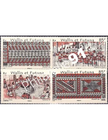 Wallis et Futuna, n° 668 à 671 neufs, timbres Dom-Tom
