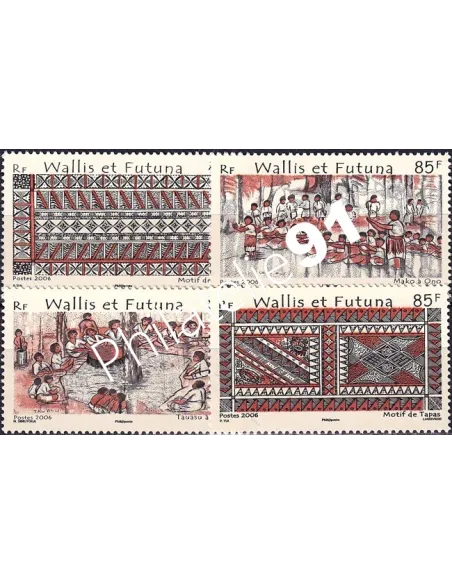 Wallis et Futuna, n° 668 à 671 neufs, timbres Dom-Tom