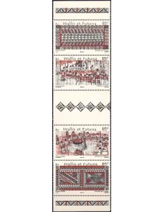 Wallis et Futuna, n° 671A neuf, bande avec vignette, timbres Dom-Tom