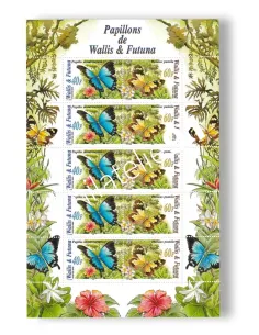 Wallis & Futuna, n° 641 à 642 neufs, en feuille, timbres Dom-Tom