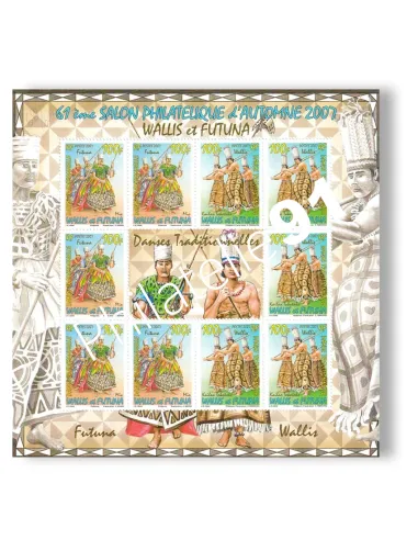 Wallis & Futuna, n° 689 à 690 neufs, en feuille, timbres Dom-Tom