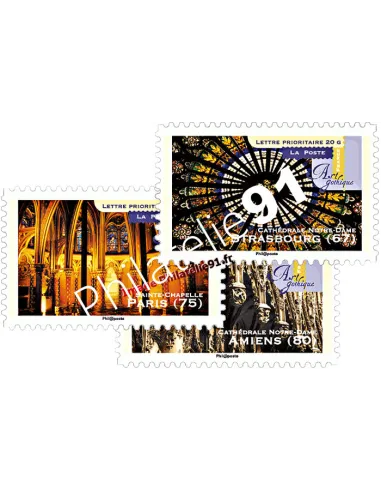 ADH. n° 558a, 559a et 562a - "Art gothique" - Détails architecturaux