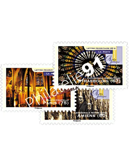 ADH. n° 558a, 559a et 562a - "Art gothique" - Détails architecturaux