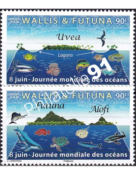 Wallis et Futuna, n° 907 à 908 neufs, timbres Dom-Tom