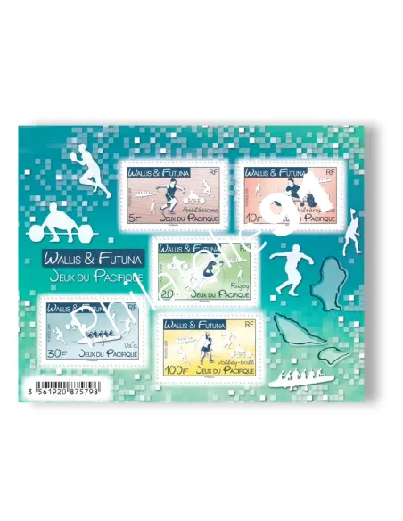 Wallis & Futuna, n° 909 à 913 neufs, en feuille, timbres Dom-Tom