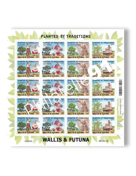 Wallis & Futuna, n° 920 à 923 neufs, en feuille, timbres Dom-Tom