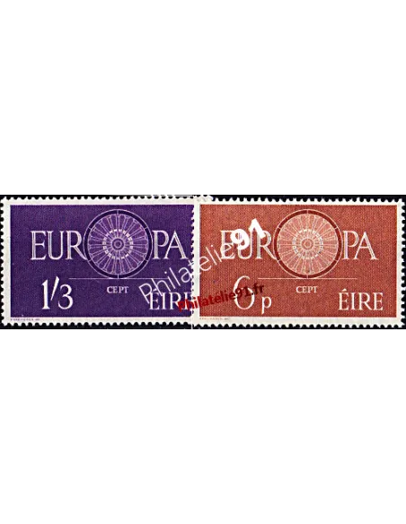 Timbres d'Irlande n° 146 - 147 - EUROPA 1960