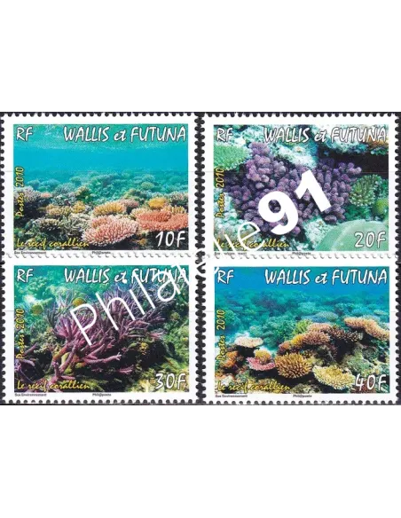 Wallis et Futuna, n° 731 à 734 neufs, timbres Dom-Tom
