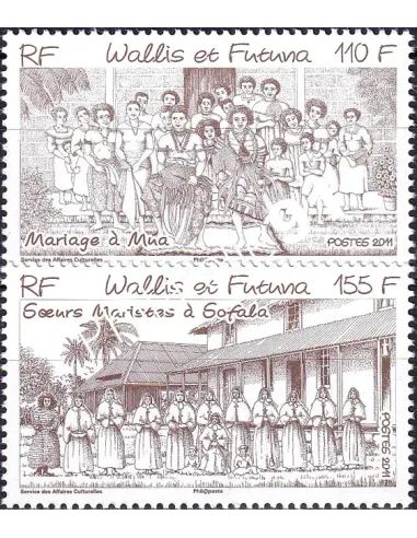 Wallis et Futuna, n° 758 à 759 neufs, timbres Dom-Tom
