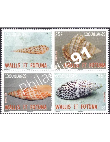 Wallis et Futuna, n° 776 à 779 neufs, timbres Dom-Tom
