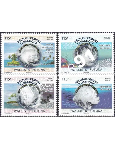 Wallis et Futuna, n° 877 à 880 neufs, timbres Dom-Tom