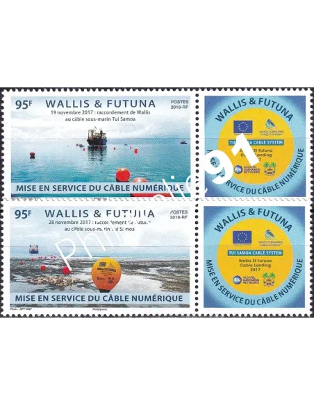 Wallis et Futuna, n° 885 à 886 neufs, timbres Dom-Tom