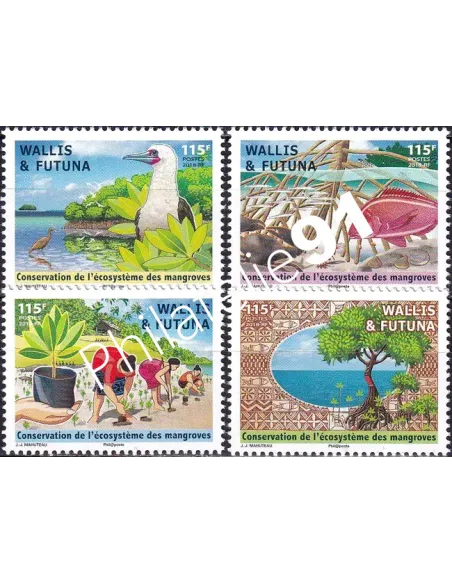 Wallis et Futuna, n° 897 à 900 neufs, timbres Dom-Tom