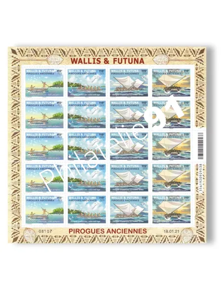 Wallis & Futuna, n° 936 à 939 neufs, en feuille, timbres Dom-Tom