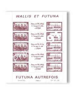Wallis & Futuna, n° 697 à 698 neufs, en feuille, timbres Dom-Tom