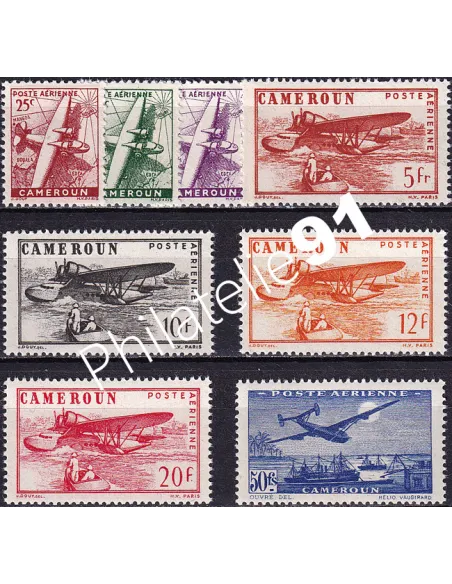 Cameroun, PA n° 22 à 29, Timbres colonies francaises