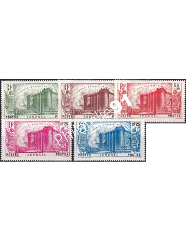 SÉNÉGAL, n° 155 à 159 charnière, timbres colonies françaises