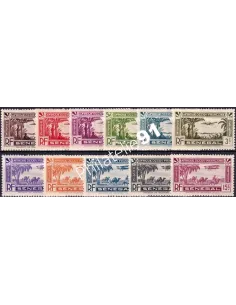 SÉNÉGAL, PA n° 1 à 11 charnière, timbres colonies françaises